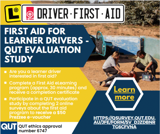 Learner Driver First Aid Course